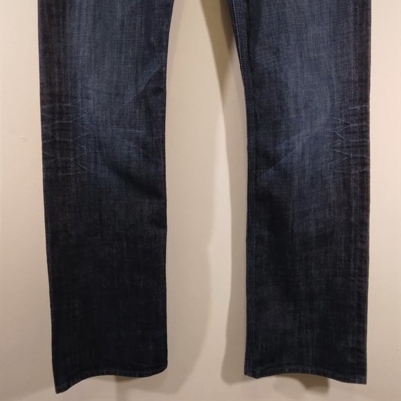 7 For All Mankind Dark Wash Bootcut Jeans Sz 31 - Picture 3 of 8
